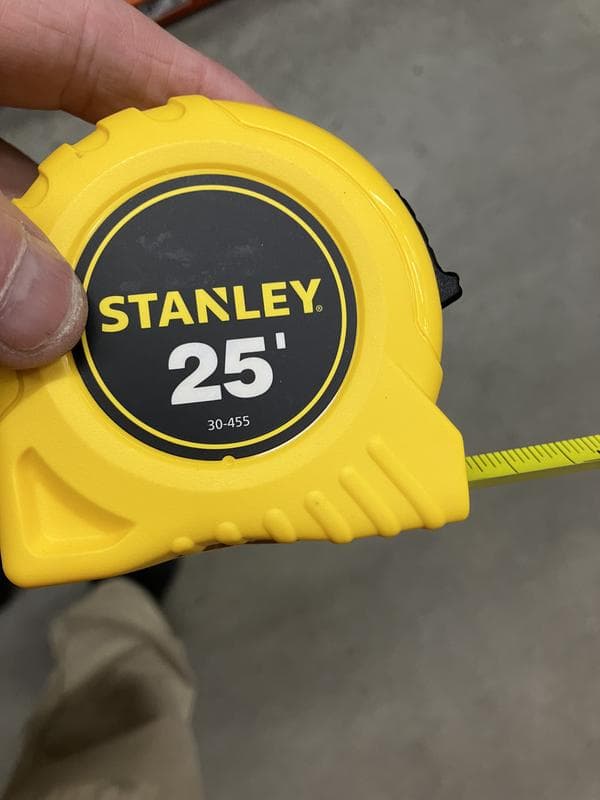 Stanley 25ft tape measure
